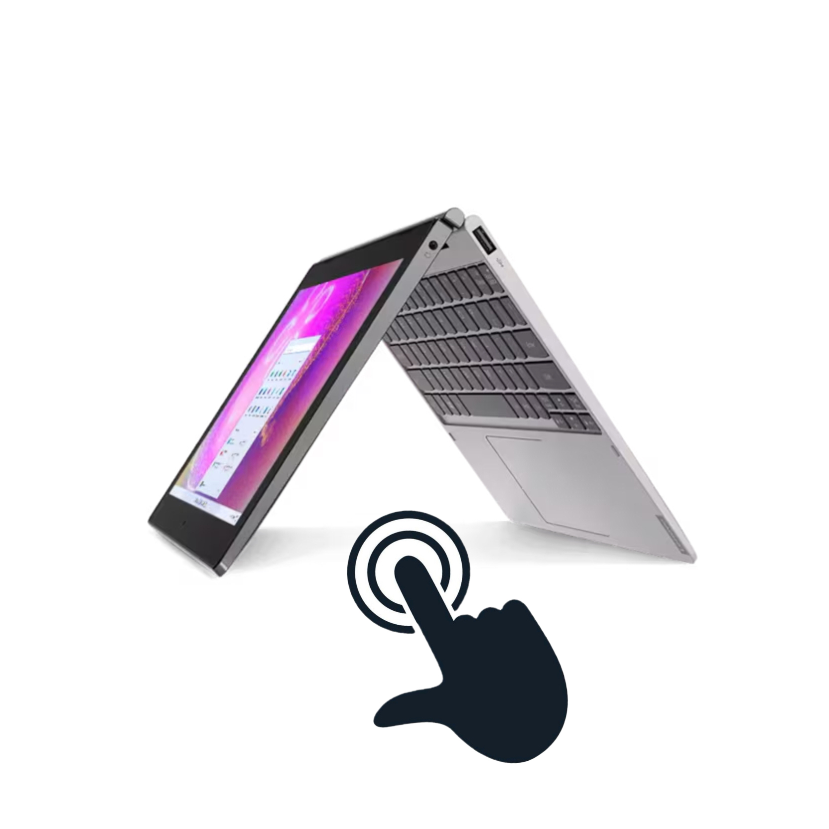 Renewed Lenovo Ideapad D330-10IGM Notebook PC – Celeron N4000 / 10.1INCH Touchscreen / 4GB RAM / 64GB SSD