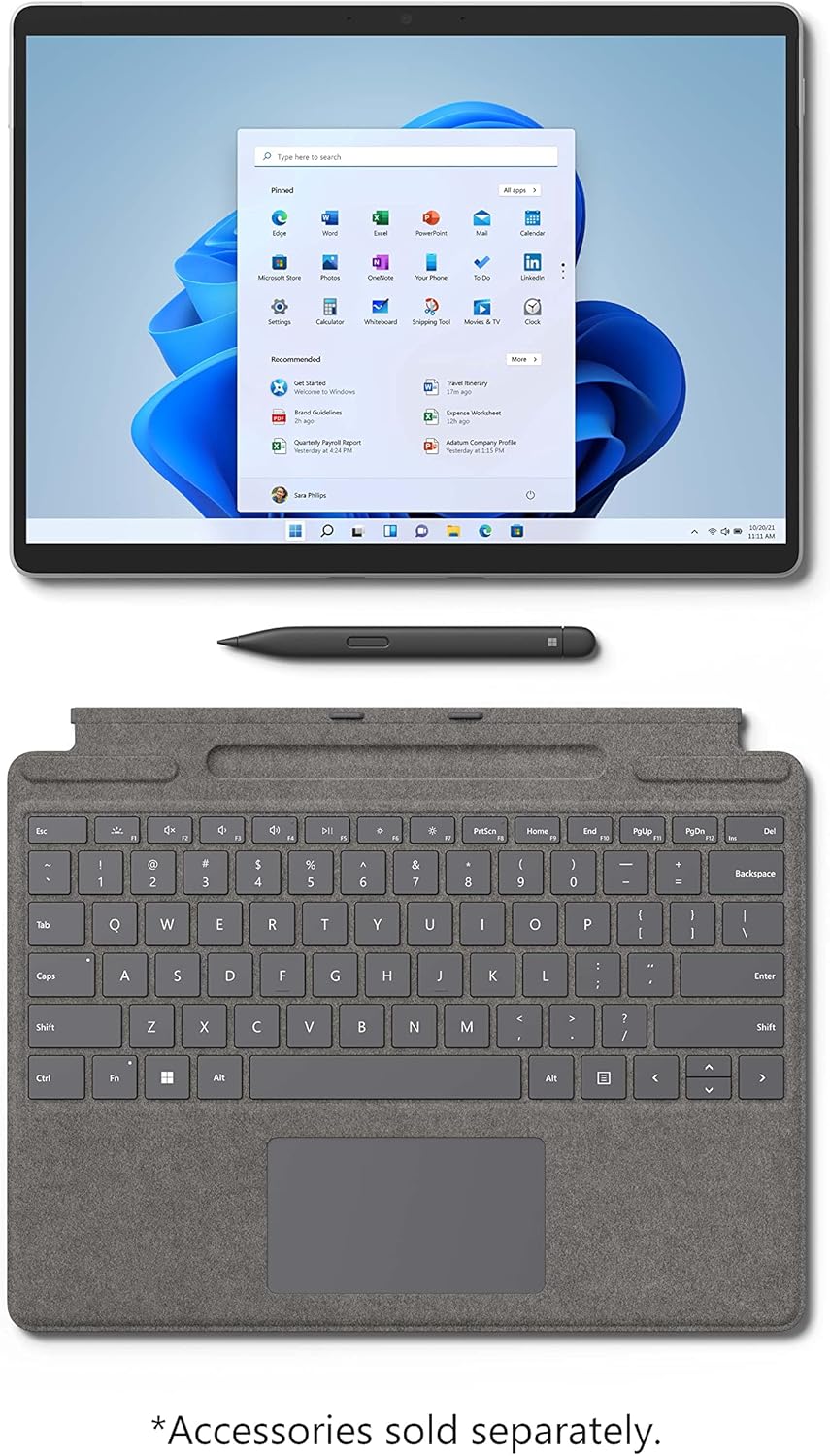Certified Refurbished Microsoft Surface Pro M3 Detachable Laptop | Intel Core m3 Processor, 8GB RAM, 128GB SSD | 12.3-inch PixelSense Touchscreen Display | Windows 11 Pro | Platinum - Techsavvy Solutions