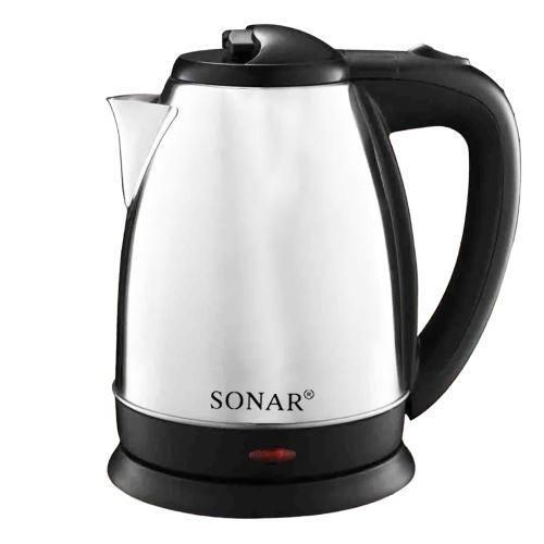 SONAR 2L Electric Kettle – Fast Boiling Electric Water Kettle with Automatic Shut-Off, Cordless Jug Design, Easy-Pour Spout & Comfortable Handle for Home & Office