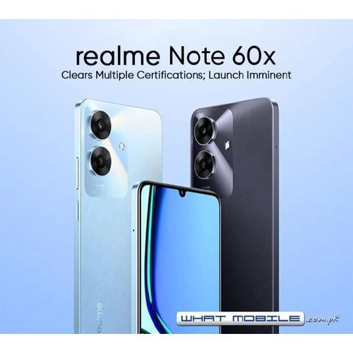 Realme Note 60X Smartphone 4GB RAM 64GB ROM 6.74 Inch 90Hz Display 5000mAh Battery 50MP Camera Android Dual SIM 4G Mobile Phone