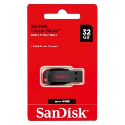SanDisk Cruzer Blade USB Flash Drive 32GB – SDCZ50-032G-B35 - Dukatech