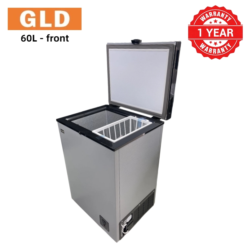 GLD 60L Chest Freezer Fast Cooling Energy Saving Food-grade Aluminum Liner Compact Space-saving Less Frost  Fresh Keeping for Home and Small Business Refrigerator