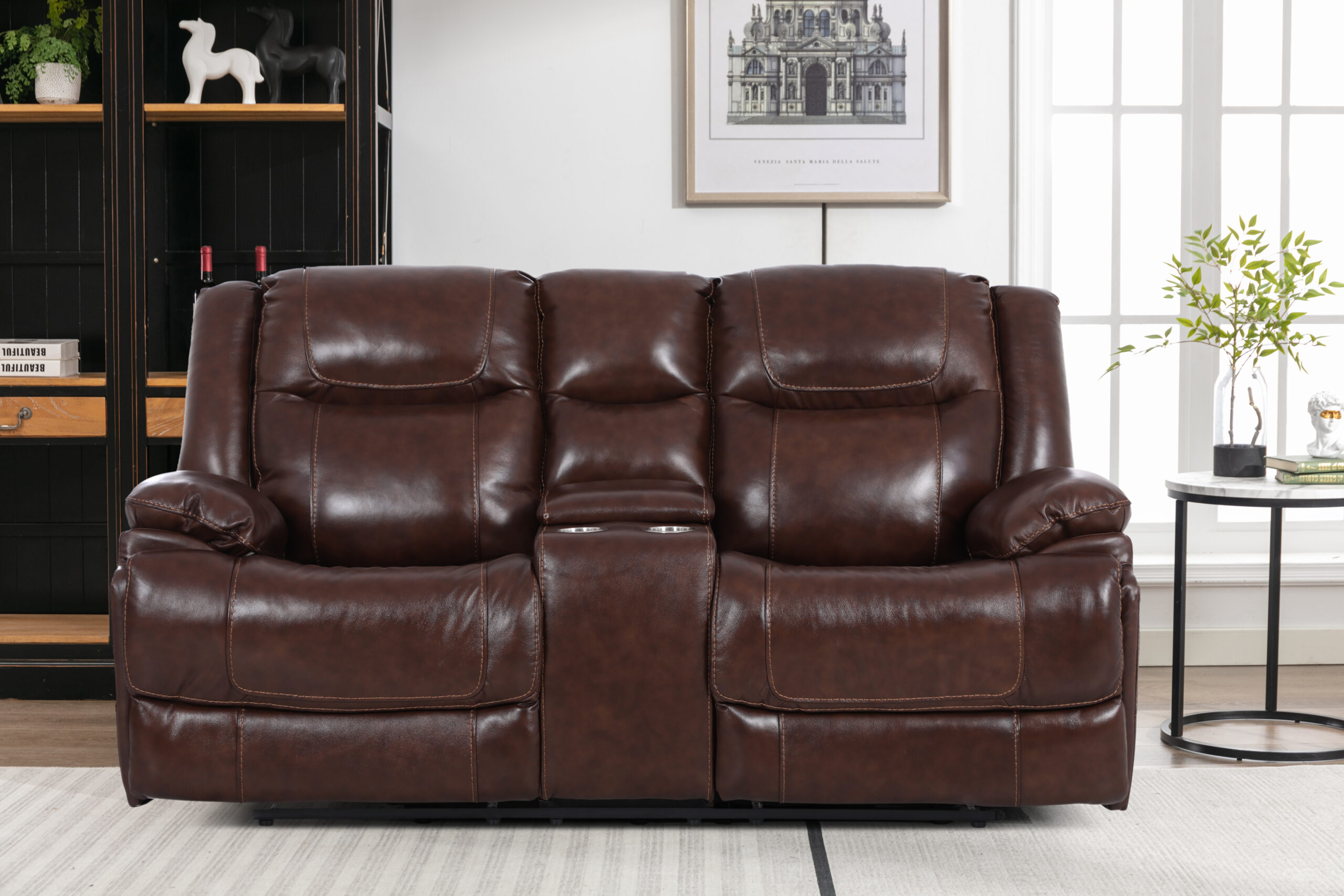 Calderwell Leather Recliner Set