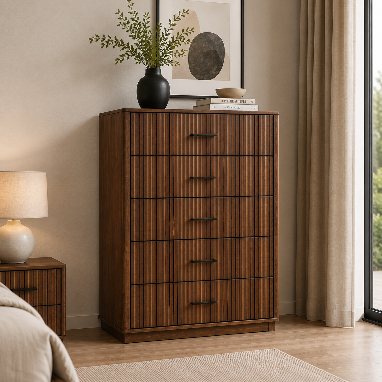 Vienna Chest of Drawers – Dark Tivol