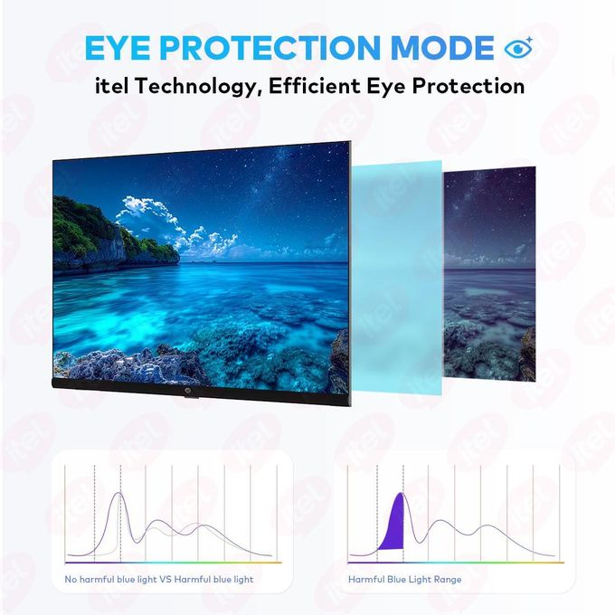 Itel 43 Inch QLED Smart TV Full HD, WiFi, Bluetooth, Frameless Display, Netflix, YouTube, Prime Video, Built-in Decoder, HDR Picture Quality, Energy Saving Television ANDROID 16 SMART TV