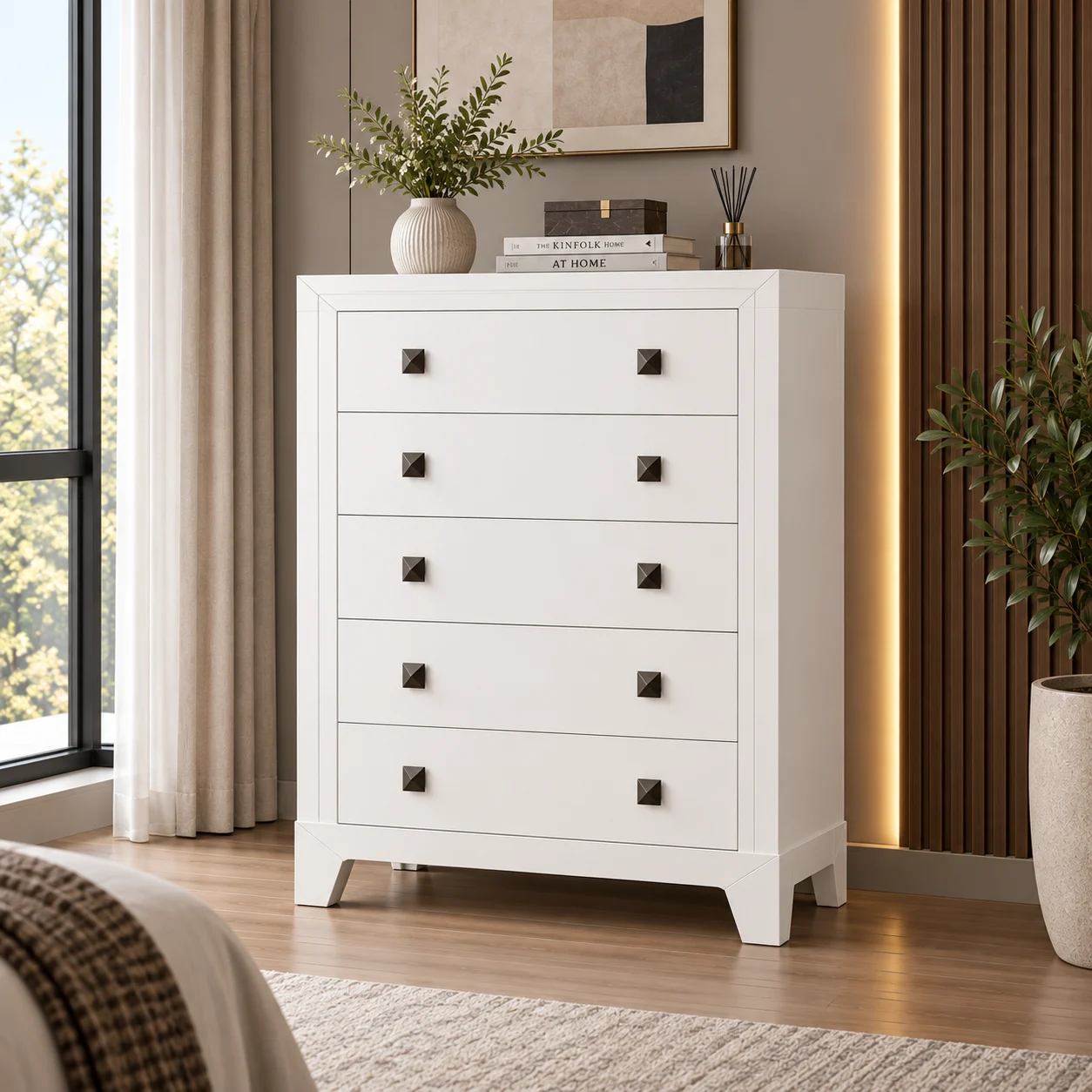 Zecna Chest of Drawers – White Wash