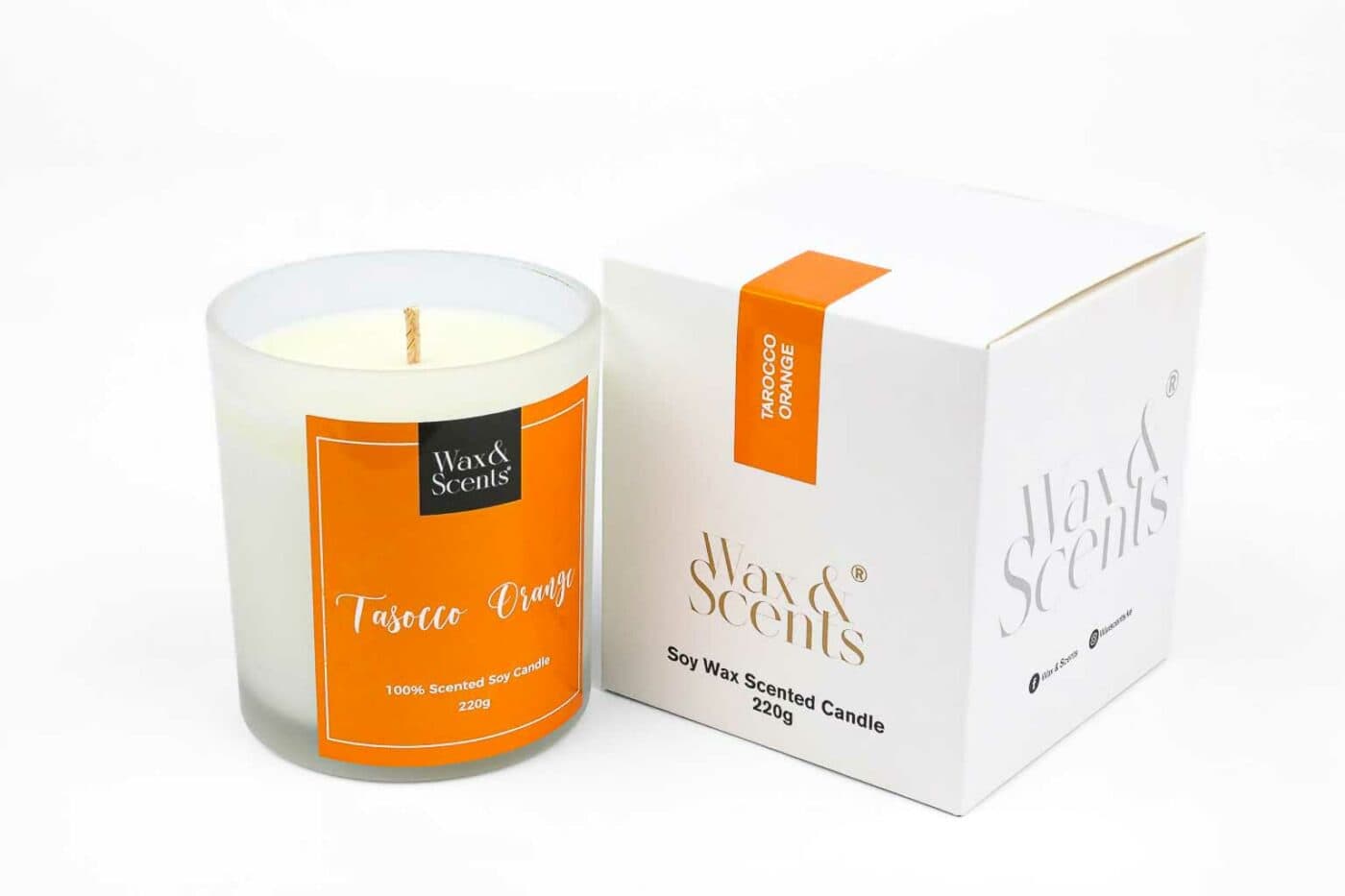 Wax & Scents Tarocco Orange Candle – 220g