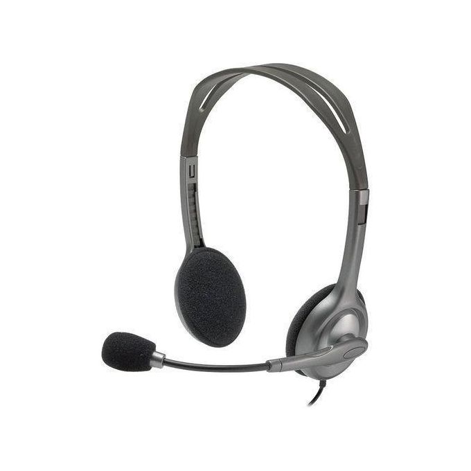 Logitech Stereo Headset H111. Black (3.5 MM JACK) - Dukatech