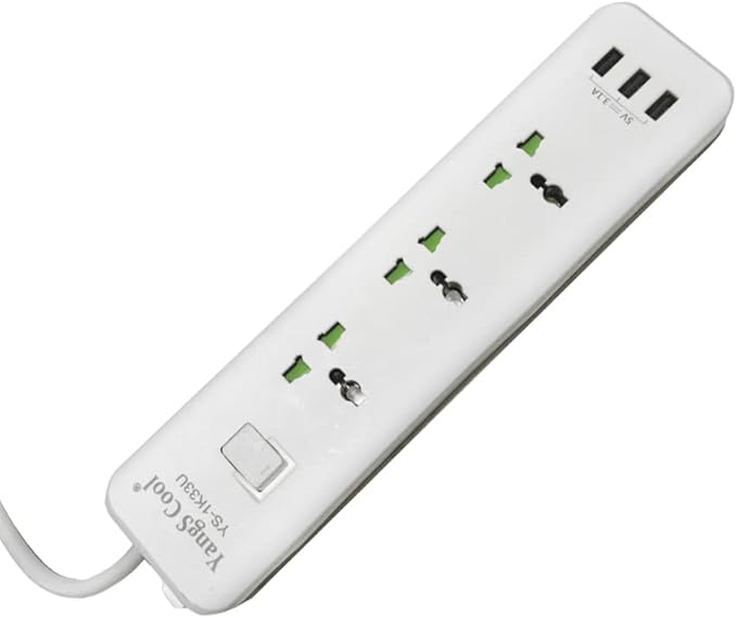 Power Strip 3MR EU with British Standard Plug (BS Plug) - Techsavvy Solutions