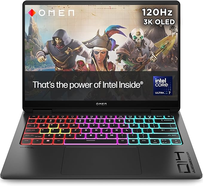 HP Omen Transcend 14 Intel Core Ultra 7 32GB RAM 1TB SSD RTX 5060 8GB - Windows 11 Pro - Techsavvy Solutions