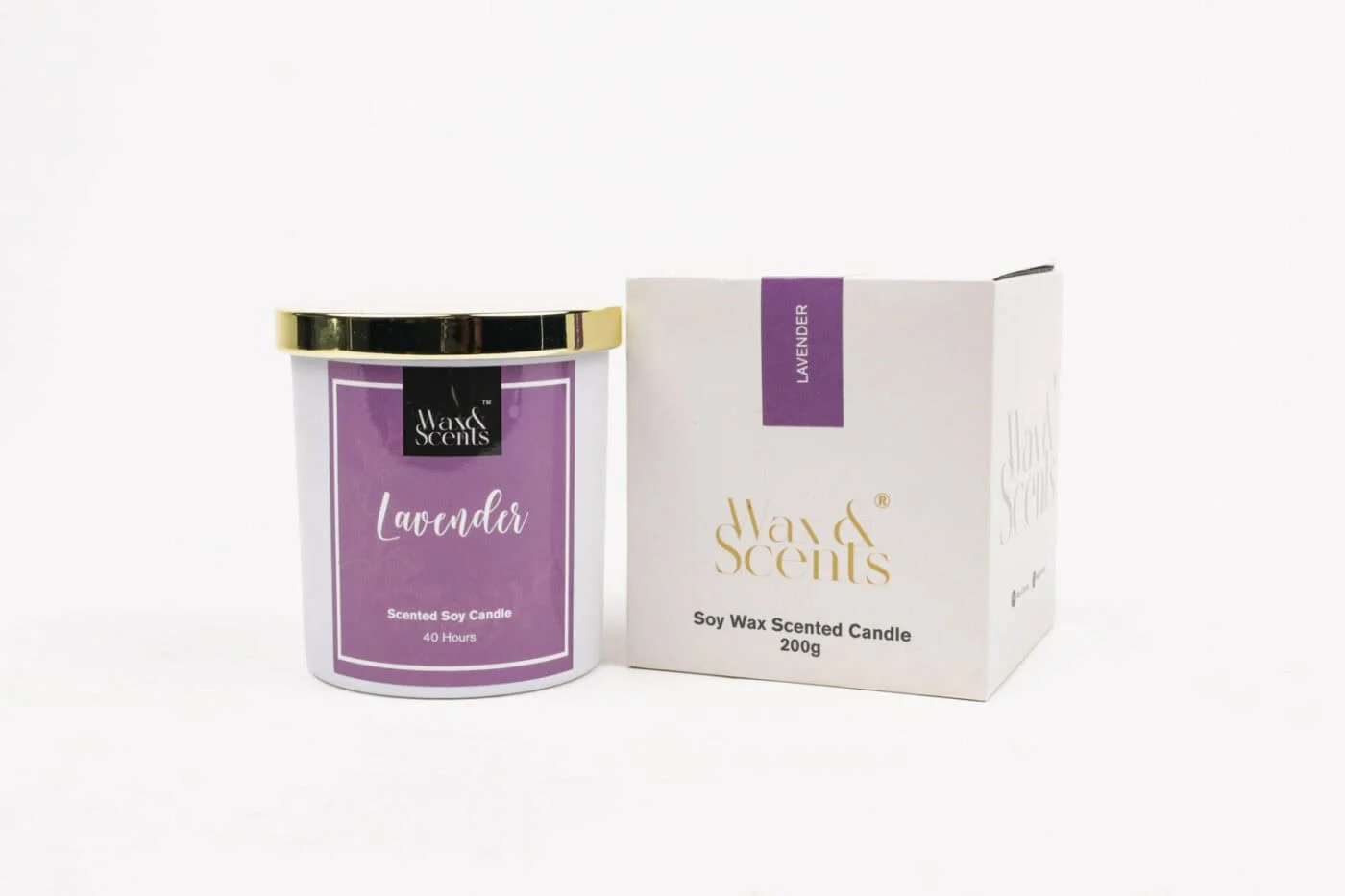 Wax & Scents Lavender Candle – 220g