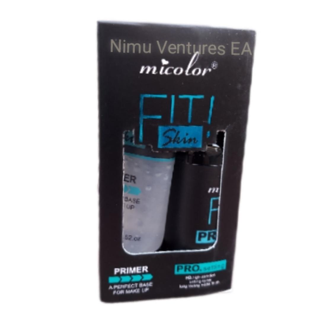 2 In 1 Micolor Fit Skin Primer + Pro. Setting Spray Fixer HD High Definition long lasting Matte finish base for Me Makeup