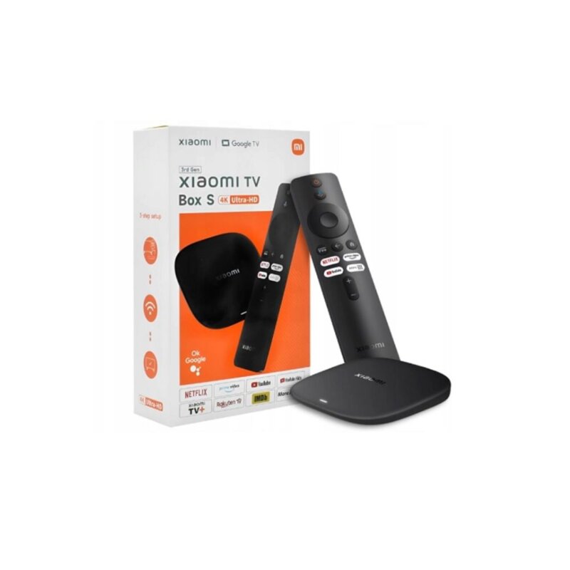 Xiaomi Mi Box S 4K 3rd Gen Android TV Box – 2GB RAM, 32GB