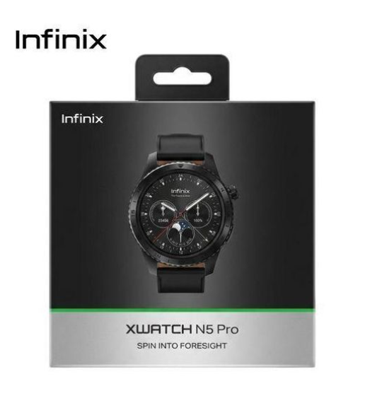 Infinix XWATCH N5 Pro Smartwatch 1.43 Inch AMOLED Display Bluetooth Calling IP68 Waterproof AI Health Monitor 100+ Sports Modes Wireless Charging Android iPhone Smart Watch