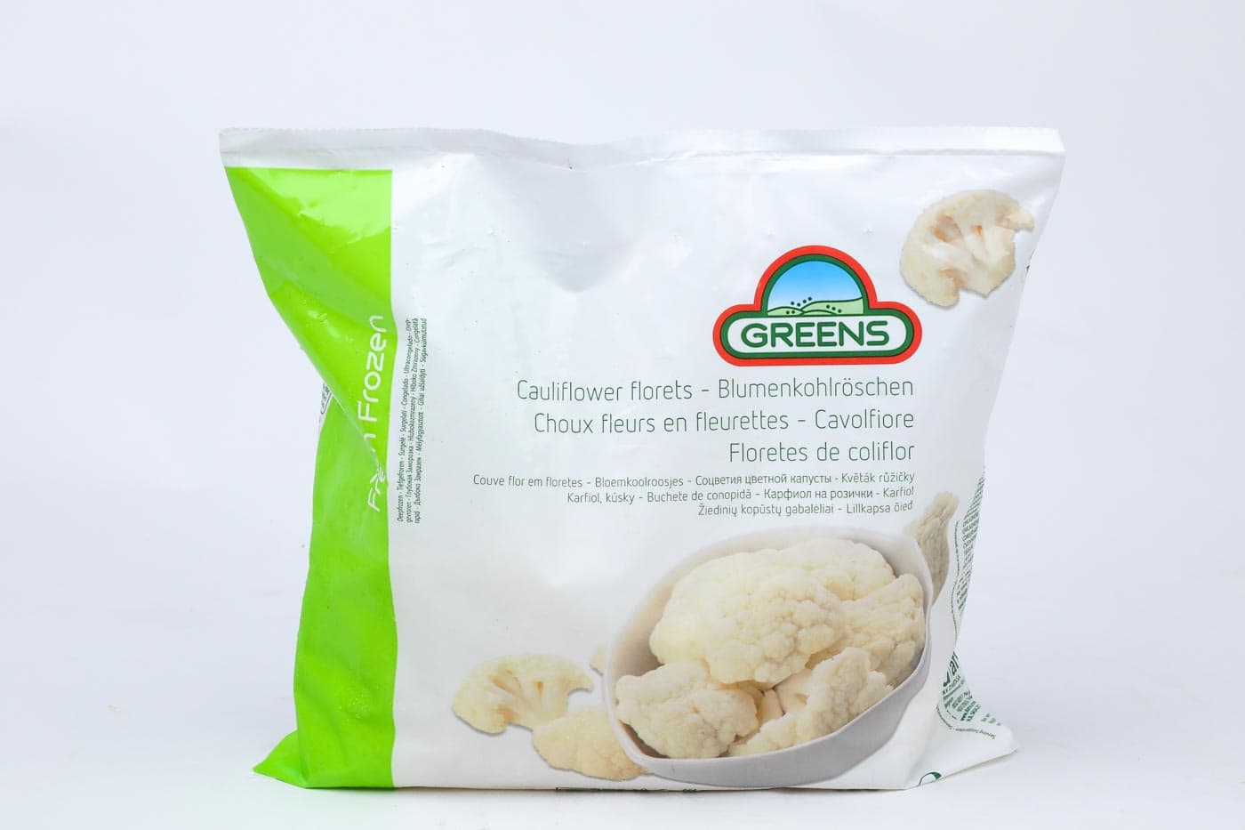 Greens Frozen Cauliflower 30mm To 60mm – 450g