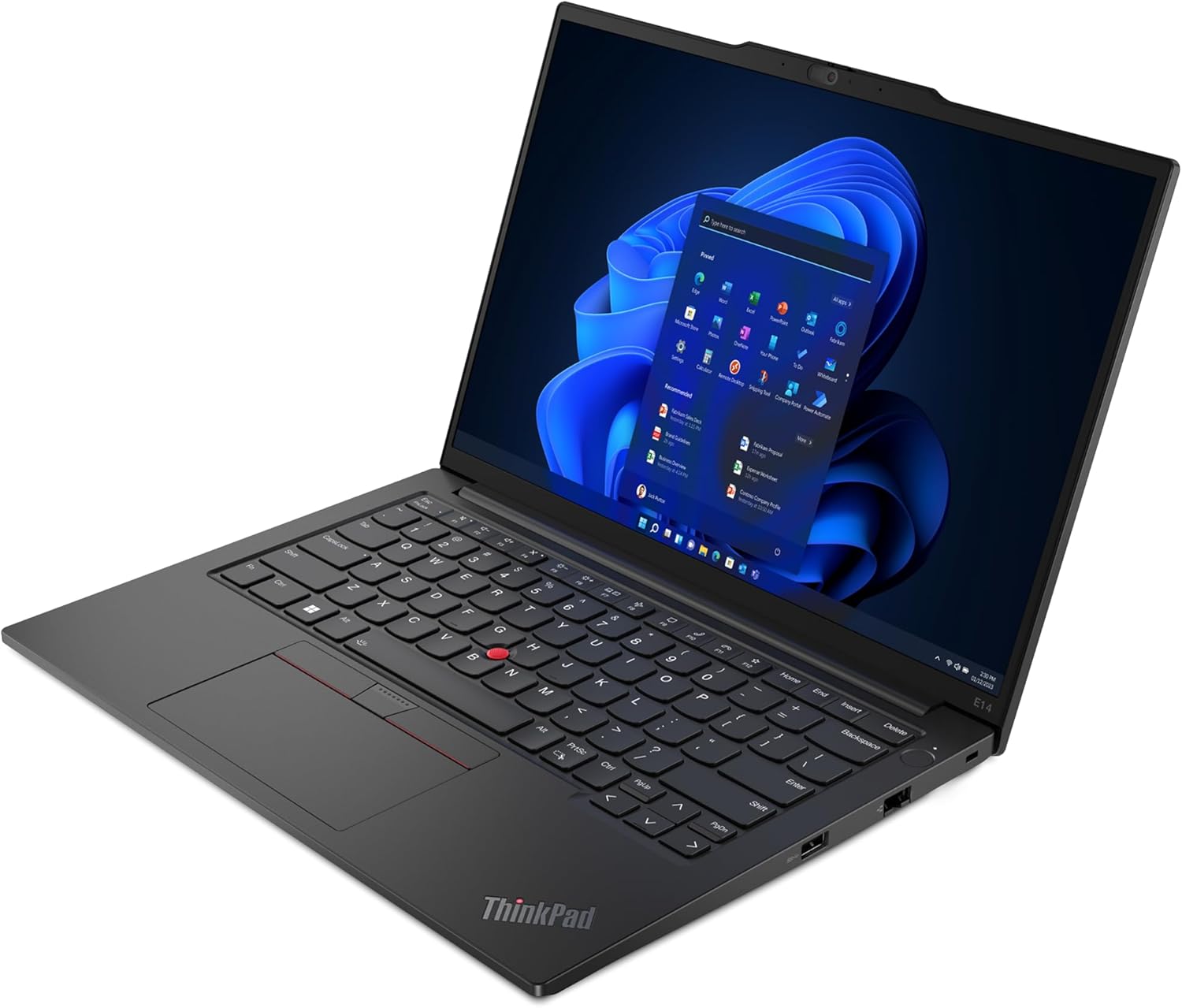 Lenovo ThinkPad E14 Gen 5 Business Laptop | Intel Core i7-1355U | 16GB RAM | 512GB SSD | 14-inch WUXGA IPS Display | Intel Iris Xe Graphics | Windows 11 Pro | Graphite Black | Price in Kenya - Techsavvy Solutions