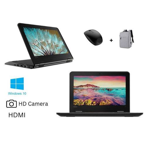 !!!🔥💥 (GET FREE LAPTOP BAG + FREE MOUSE) Lenovo Refurbished ThinkPad Yoga 11e X360 Intel Celeron 4GB RAM 128GB SSD 11.6" Webcam Bluetooth, HDMI WIFI With Windows 11 PRO Activated, Office 2021 Pro.