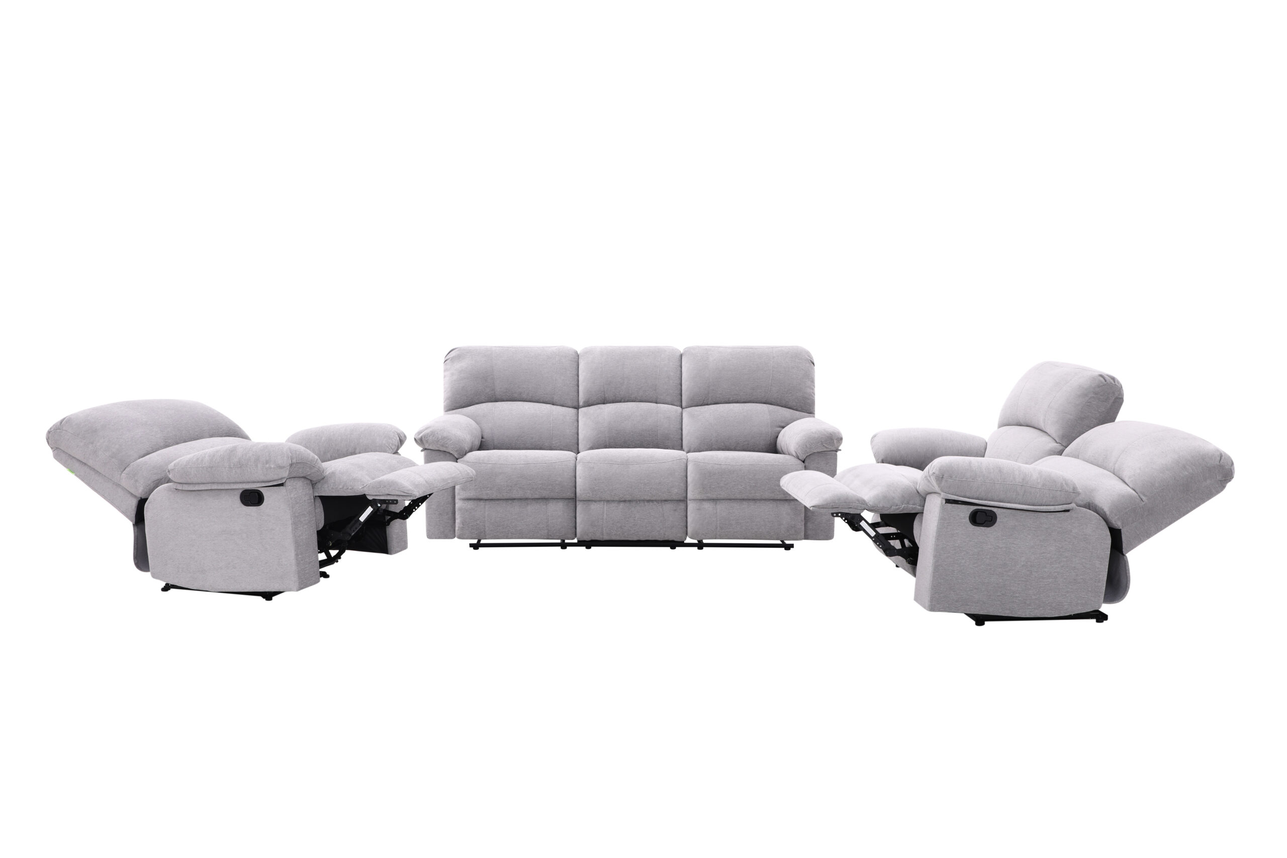 New Fabio 5 Seater Recliner – Light Grey