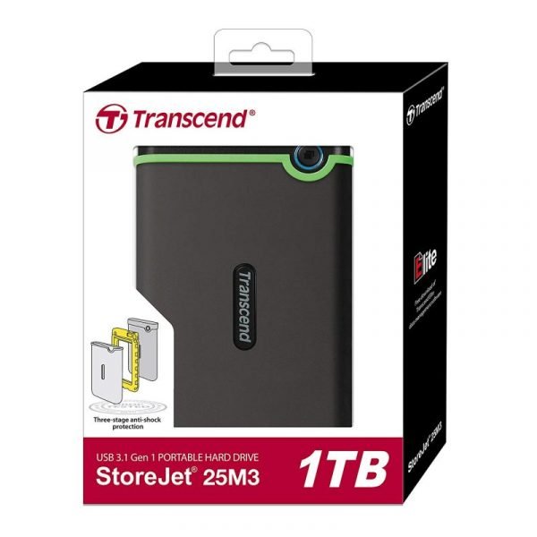 Transcend 1TB Storejet External Hard Drive - Techsavvy Solutions