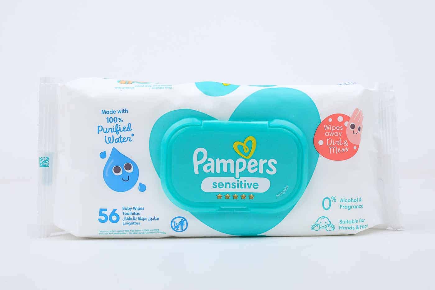 Pampers Sensitive Baby Wipes – 56 Pieces