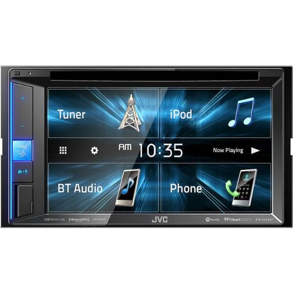 JVC KW-V250BTM Car Audio – 6.8" Touchscreen, Bluetooth,