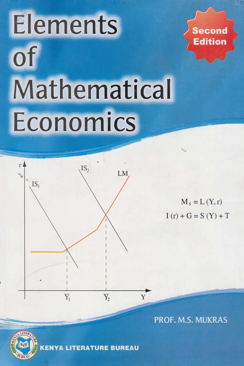 ELEMENTS OF MATHEMATICAL ECONOMICS