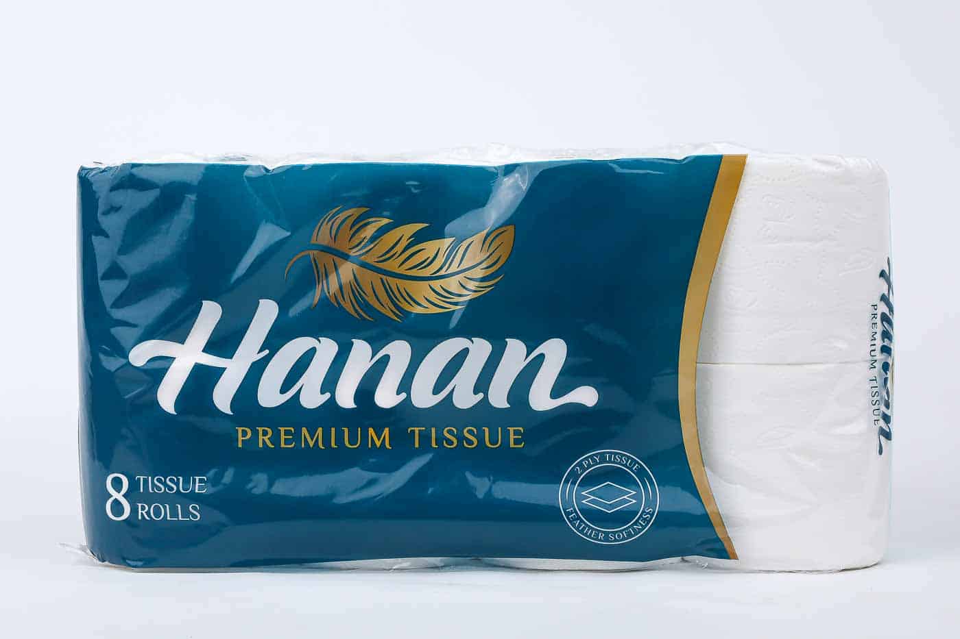Hanan Toilet Paper 2ply Rolls – 8 Pack