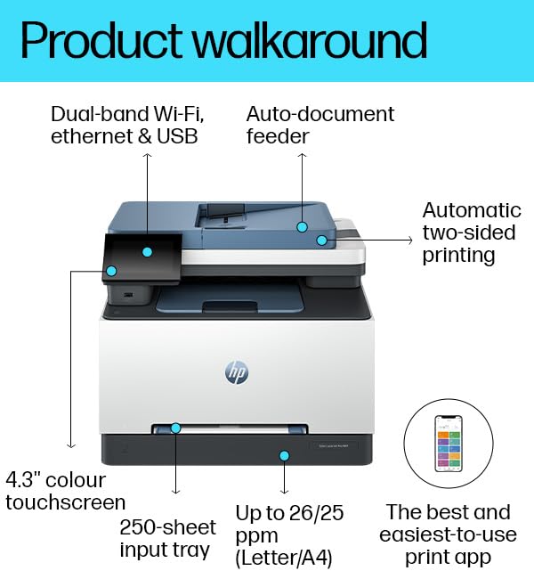 HP Color LaserJet Pro MFP 3303sdw | Color Laser Printer | Print, Scan &amp; Copy | Auto Duplex | Wi-Fi - Techsavvy Solutions