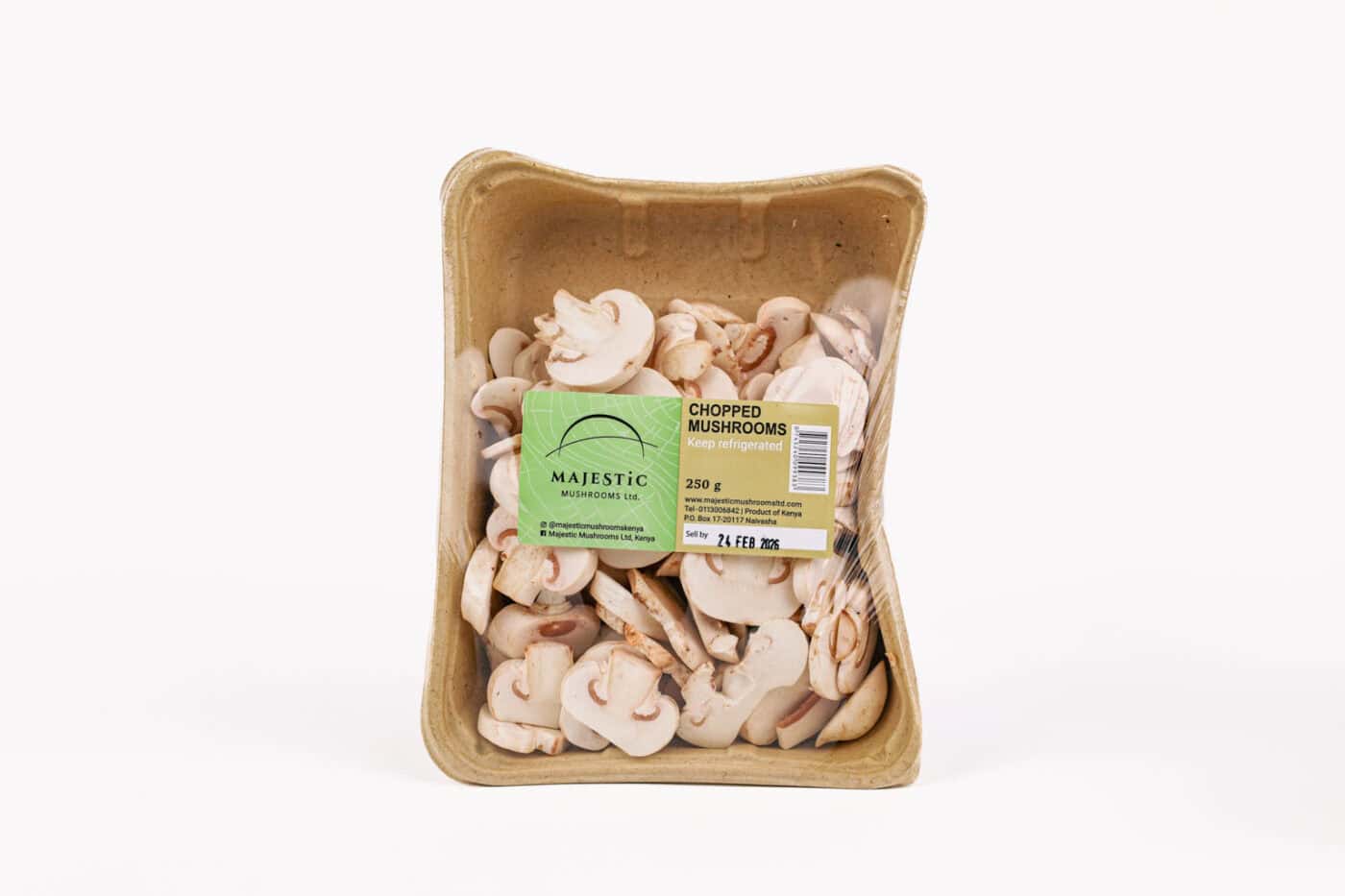 Evergreen Fresh Chopped Mushrooms – 250g