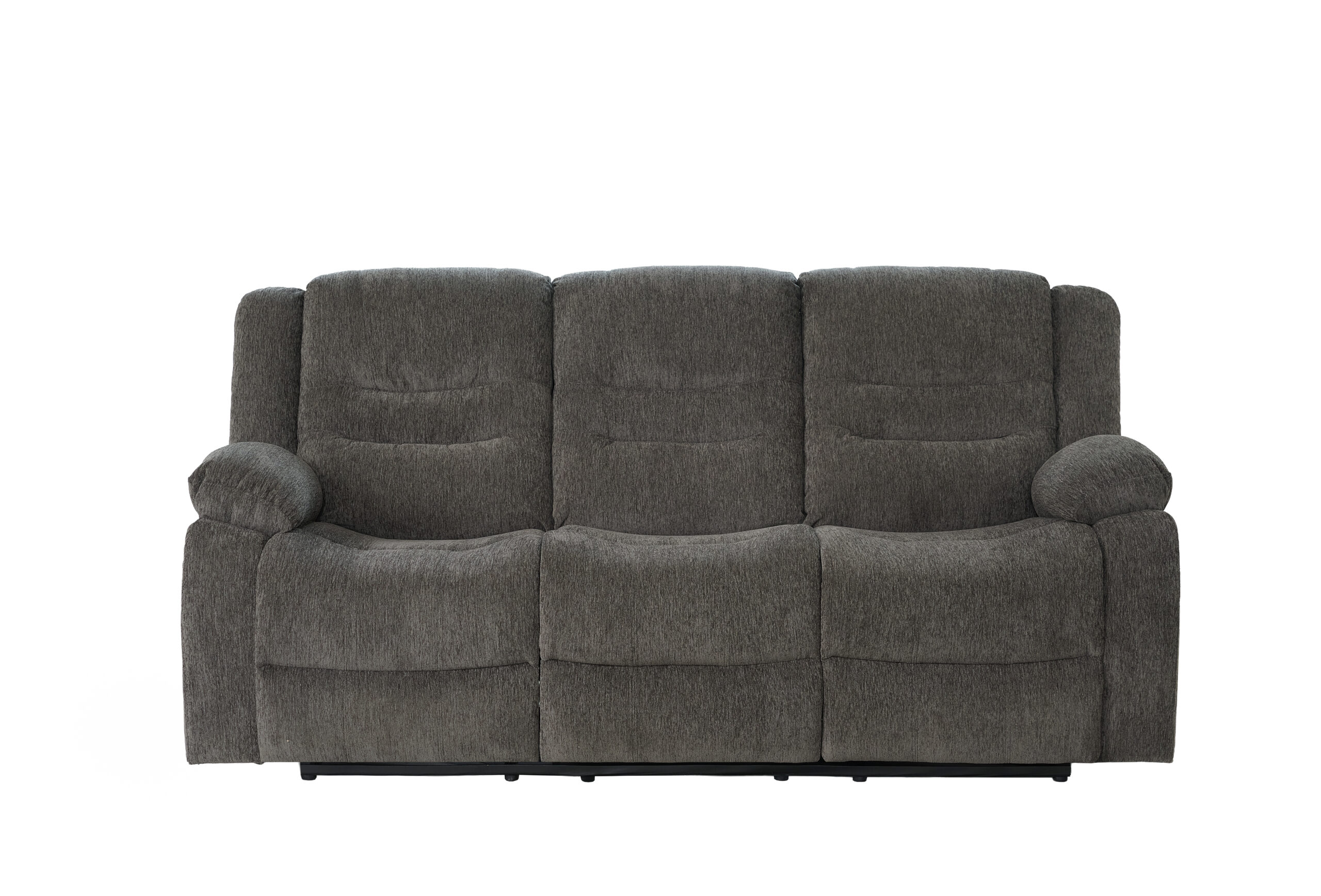 New Crescent 3-Seater Recliner – Dark Grey