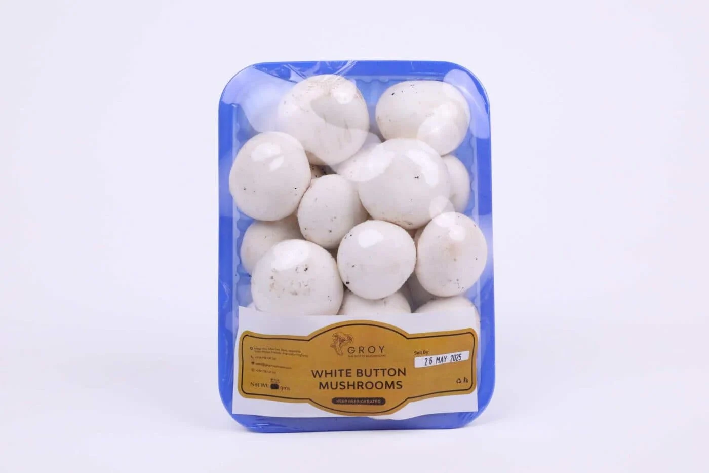Groy White Button Mushrooms