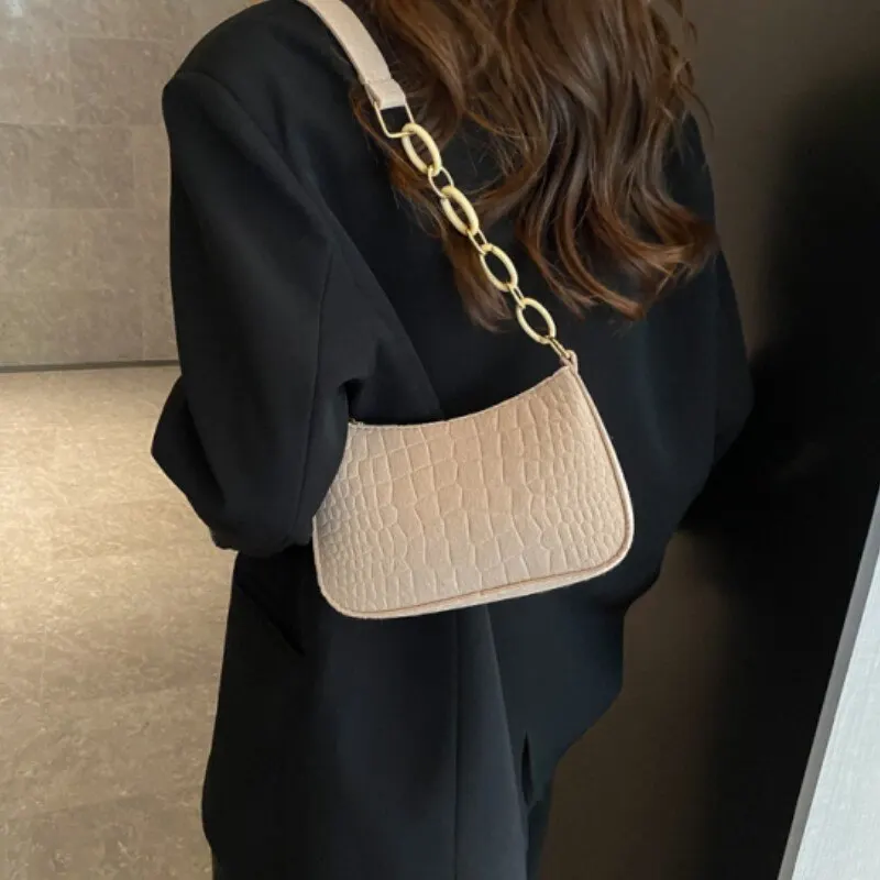 Lady Felt Armpit Design Luxury Tote Released Fashion Ladies Handbag Under Crescent Small Square Bag