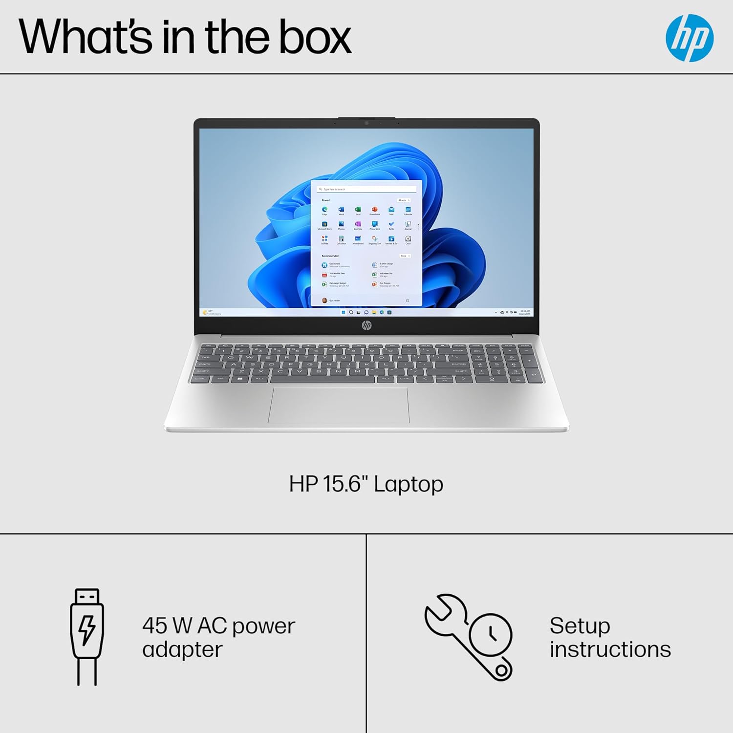Brand New HP Notebook 15-fd0355nia Laptop | Intel Core 5 120U Processor, 8GB RAM, 512GB SSD | 15.6-inch HD Display | Intel UHD Graphics | Windows 11 Pro - Silver - Techsavvy Solutions