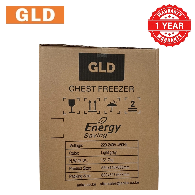 GLD 60L Chest Freezer Fast Cooling Energy Saving Food-grade Aluminum Liner Compact Space-saving Less Frost  Fresh Keeping for Home and Small Business Refrigerator