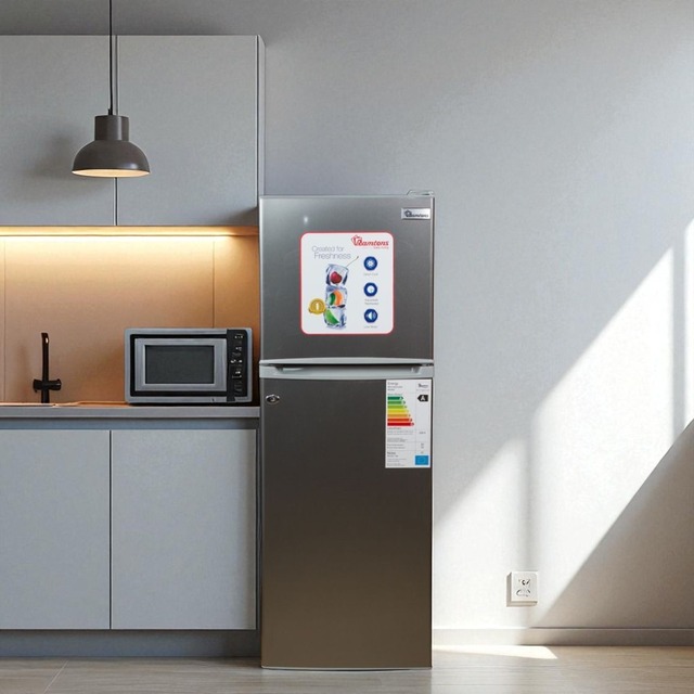 Ramtons 2 Door Fridge 128Lt Rf-177 T-Steel
