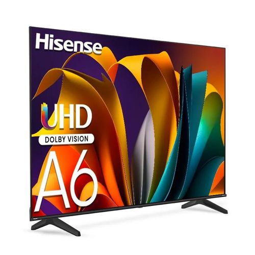 Hisense 65A6 65 Inch 4K UHD Smart TV VIDAA OS Dolby Vision HDR DTS Virtual X Frameless LED Netflix YouTube WiFi Bluetooth HDMI USB Voice Control 2 Year Warranty