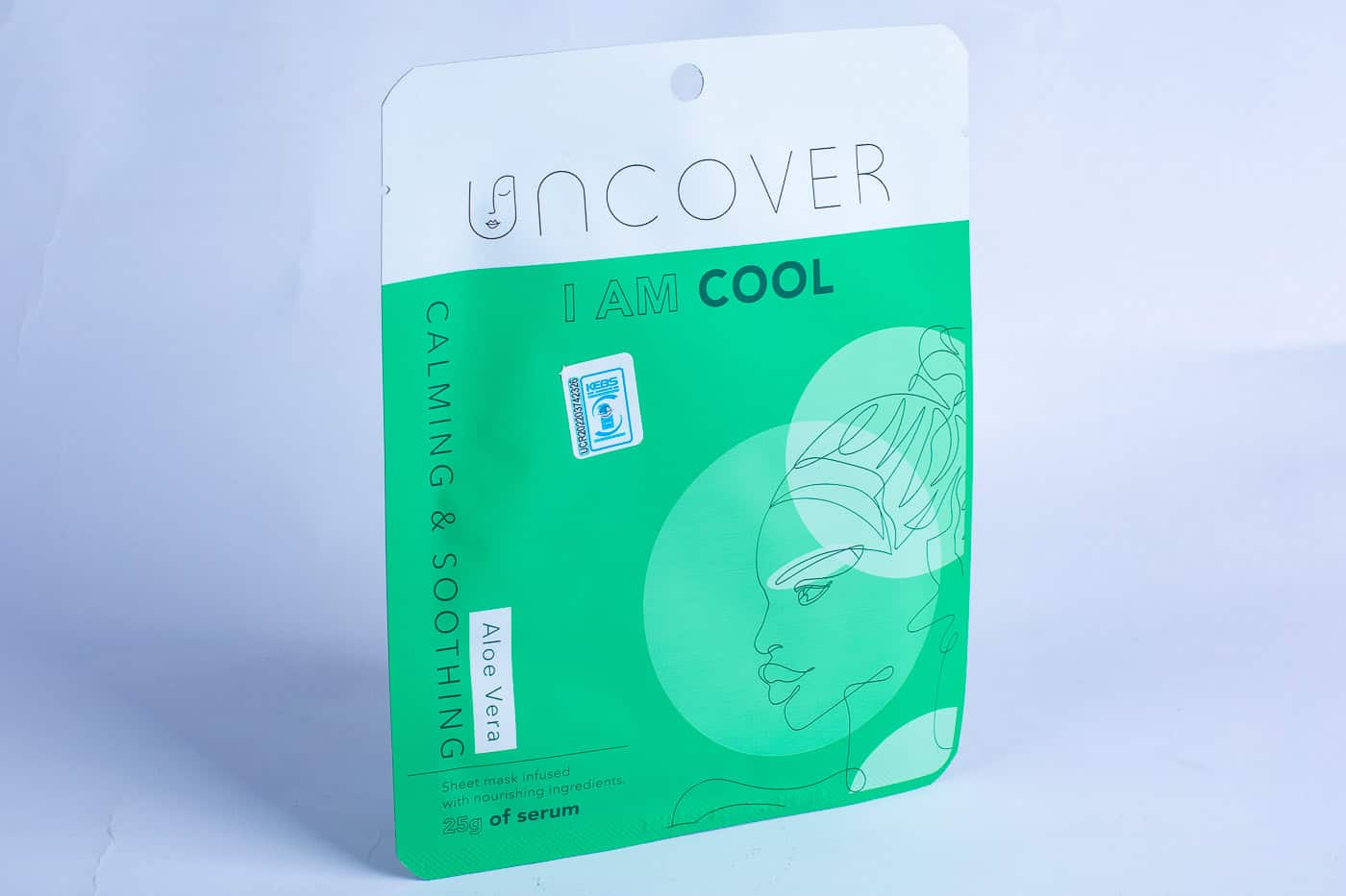 Uncover Skincare I AM COOL Aloe Vera Calming & Soothing Sheet Mask