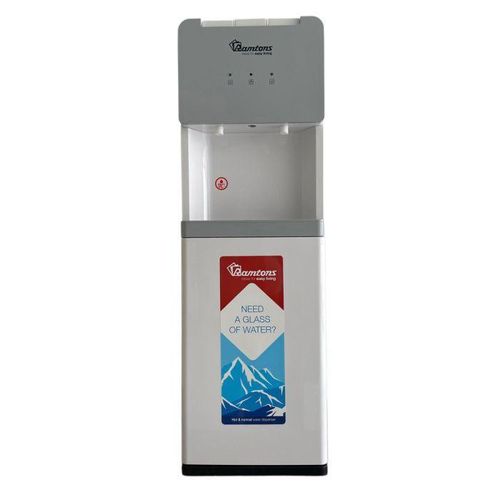 Ramtons RM/739 Water Dispenser Hot & Normal White/Grey | Top Loading Water Dispenser | 550W Stainless Steel Tank | Overheat Protection | Home & Office