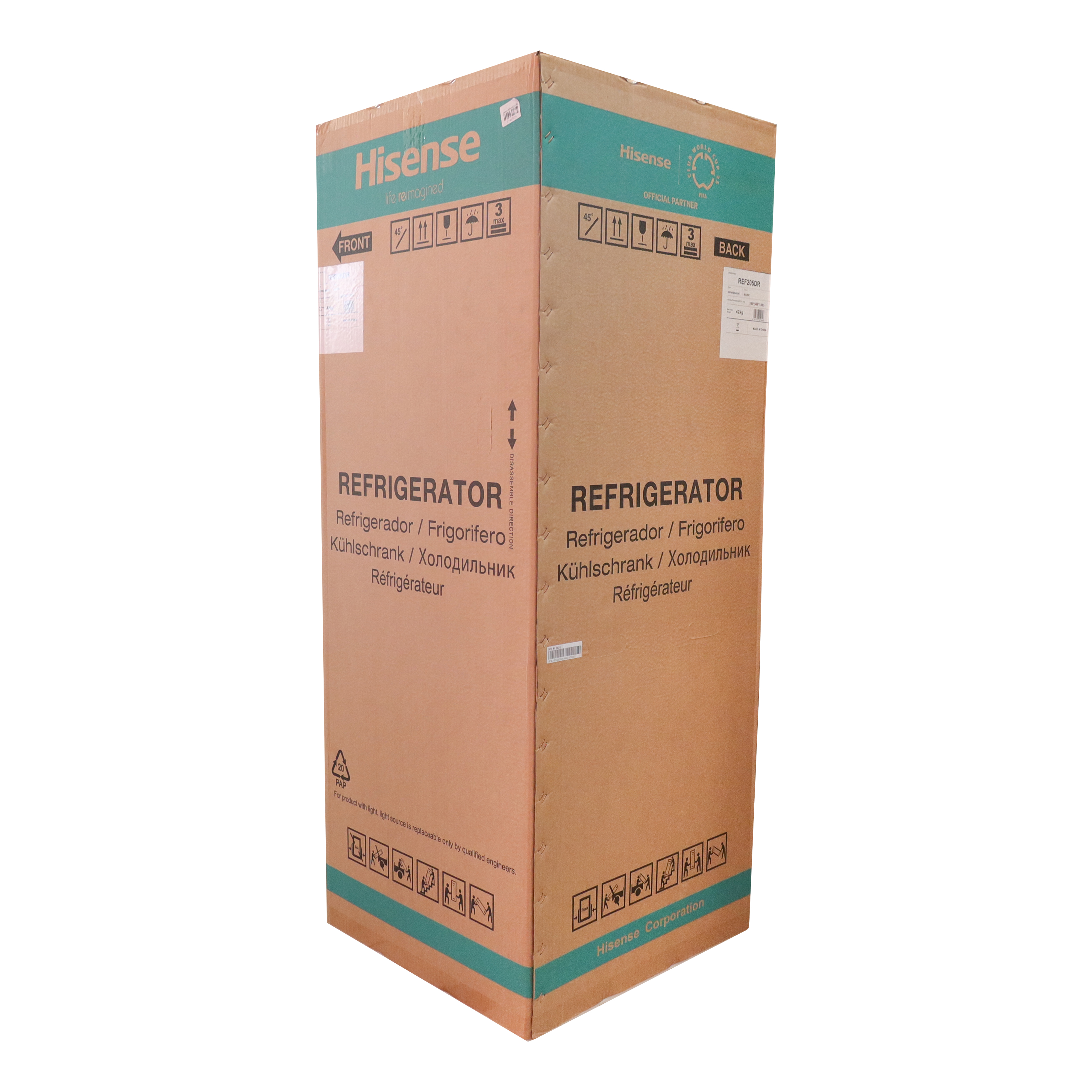 Hisense fridge 205L Double Door Refrigerator REF205DR Double Doors Refrigerator Fridge and Freezer With Lock Refrigerators Water dispenser