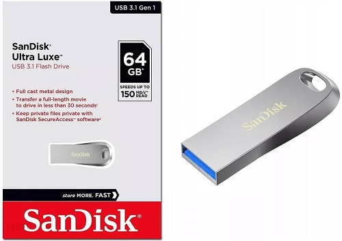 SanDisk Ultra Luxe 64GB - SDCZ74-064G-G46