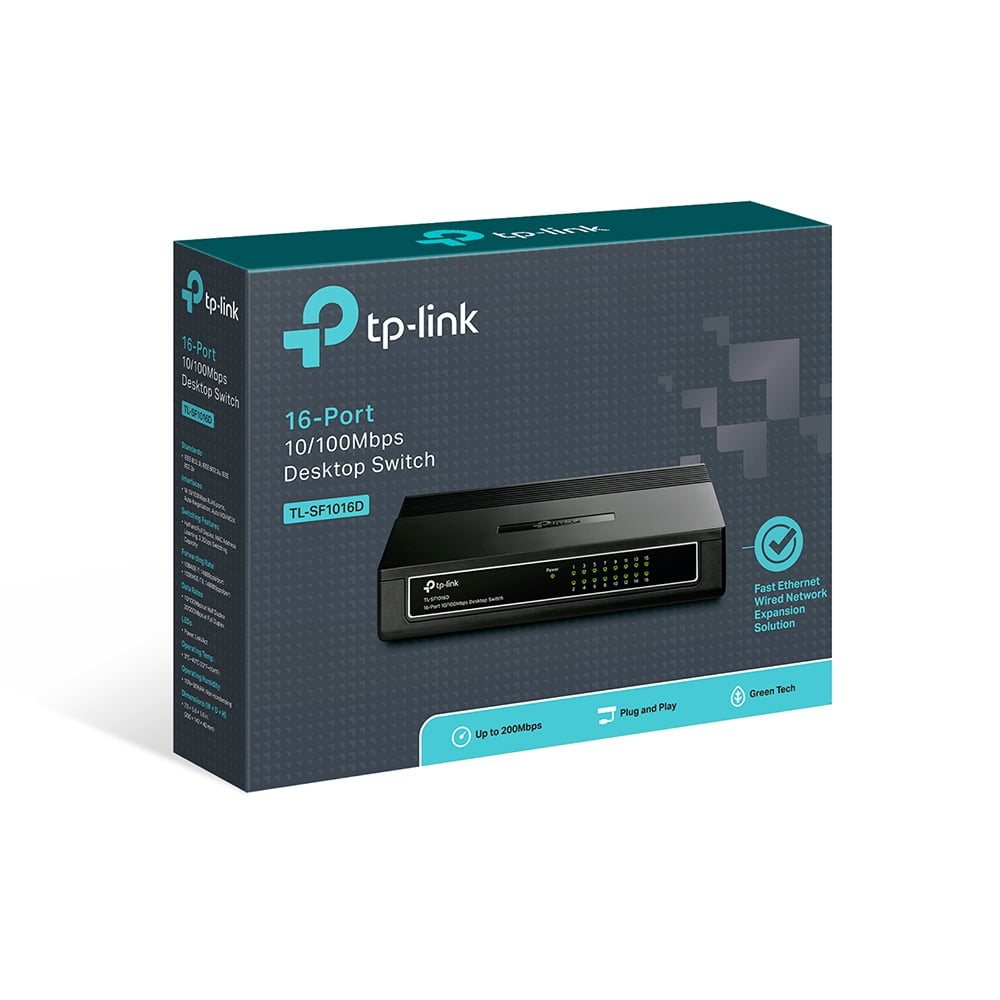TP-Link 16-port 10/100Mbps Desktop Switch - TL-SF1016D