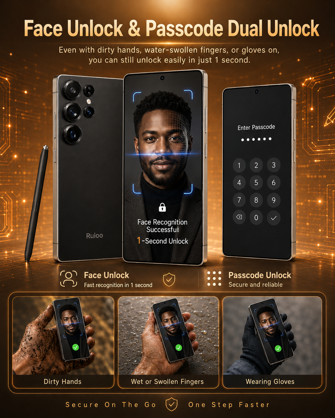 Brand New RUIOO S25 Ultra 128GB Storage Smart Phones Built-in Stylus • 6.8" Display • 5000mAh1 Year Warranty | Nairobi Stock❤️Please read the purchase notice before placing an order❤️