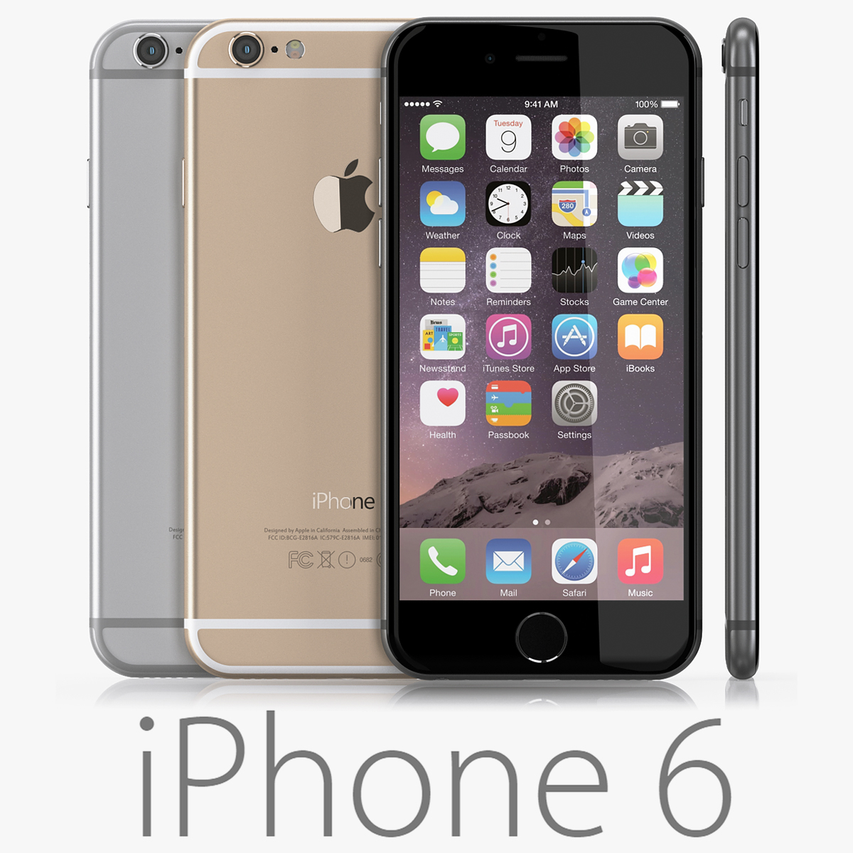 Refurbished  Apple iPhone 6 64GB/32GB/16GB+1GB 4.7-inch 1810mAh Battery without Fingerprint 8MP+1.2MP Camera unlocked smart phone iPhone6  A8 chip smartphone