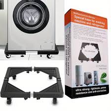 Multifunctional Adjustable Movable Base Dolly for Washing Machine & Refrigerator - Model 58006 Heavy-Duty Stand Cart with Universal Wheels for Fridge, Dryer & Home Appliances