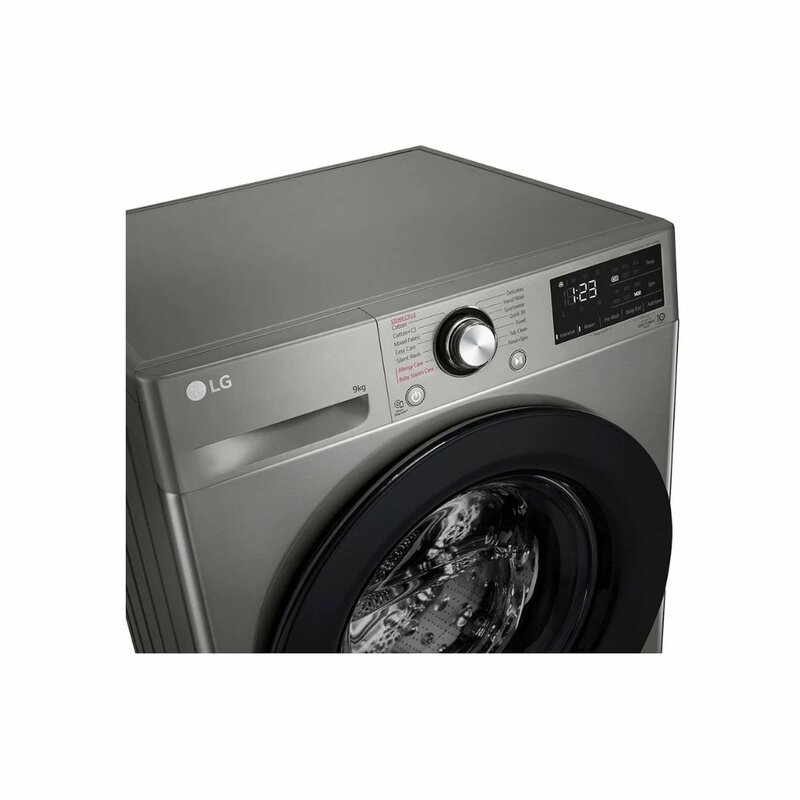 LG F4R3VYG6P Front Load Washing Machine, 9KG - AI DD Technology, Steam Technolog