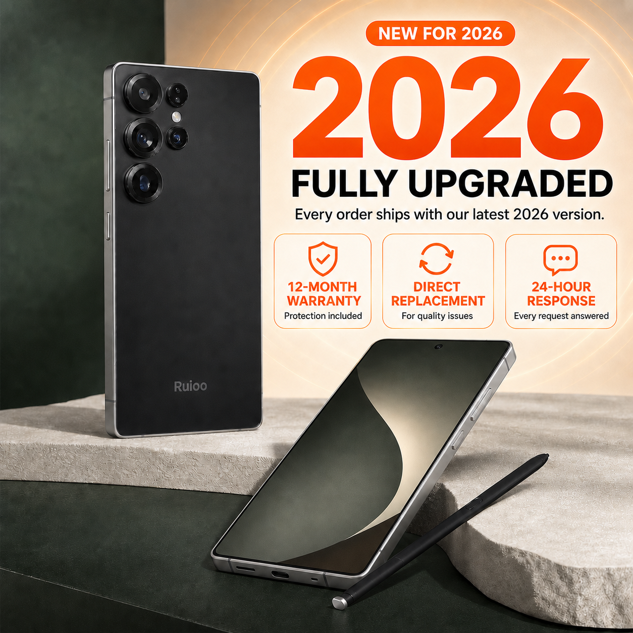 Brand New RUIOO S25 Ultra 128GB Storage Smart Phones Built-in Stylus • 6.8" Display • 5000mAh1 Year Warranty | Nairobi Stock❤️Please read the purchase notice before placing an order❤️